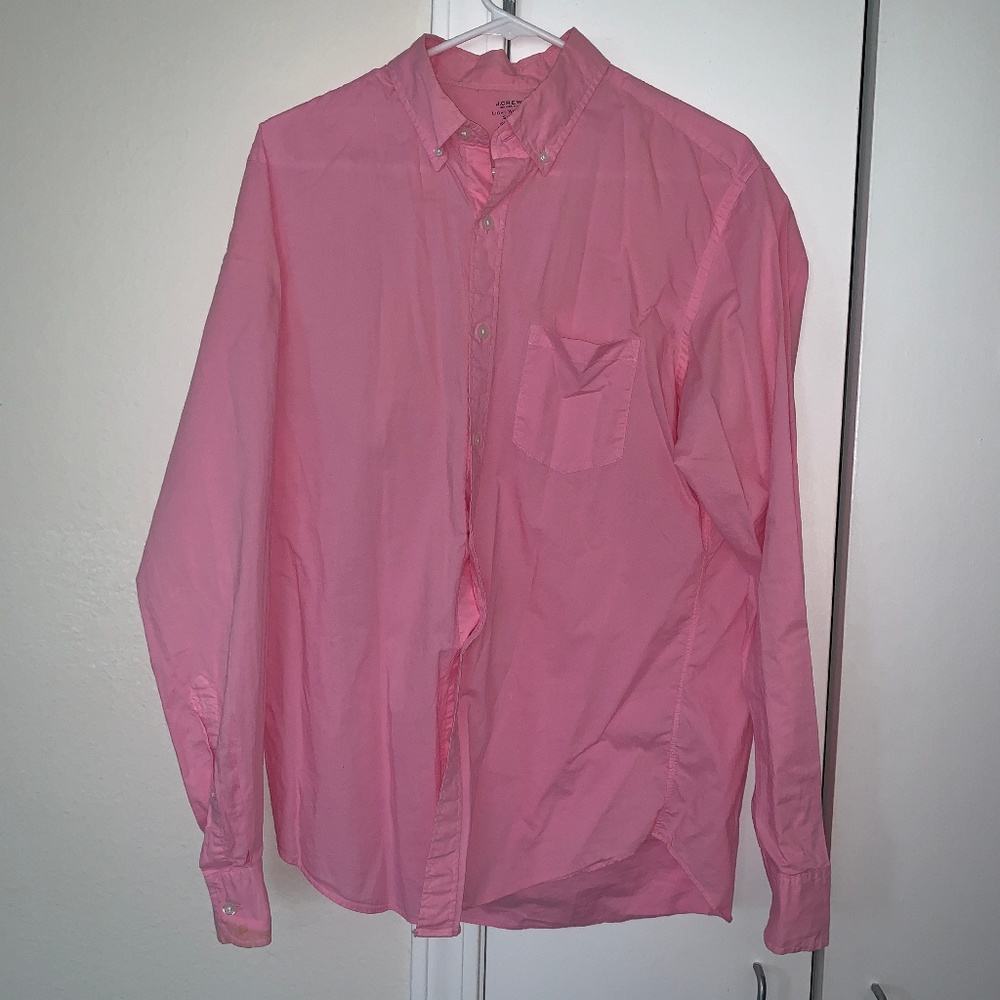 J. Crew light pink button down shirt